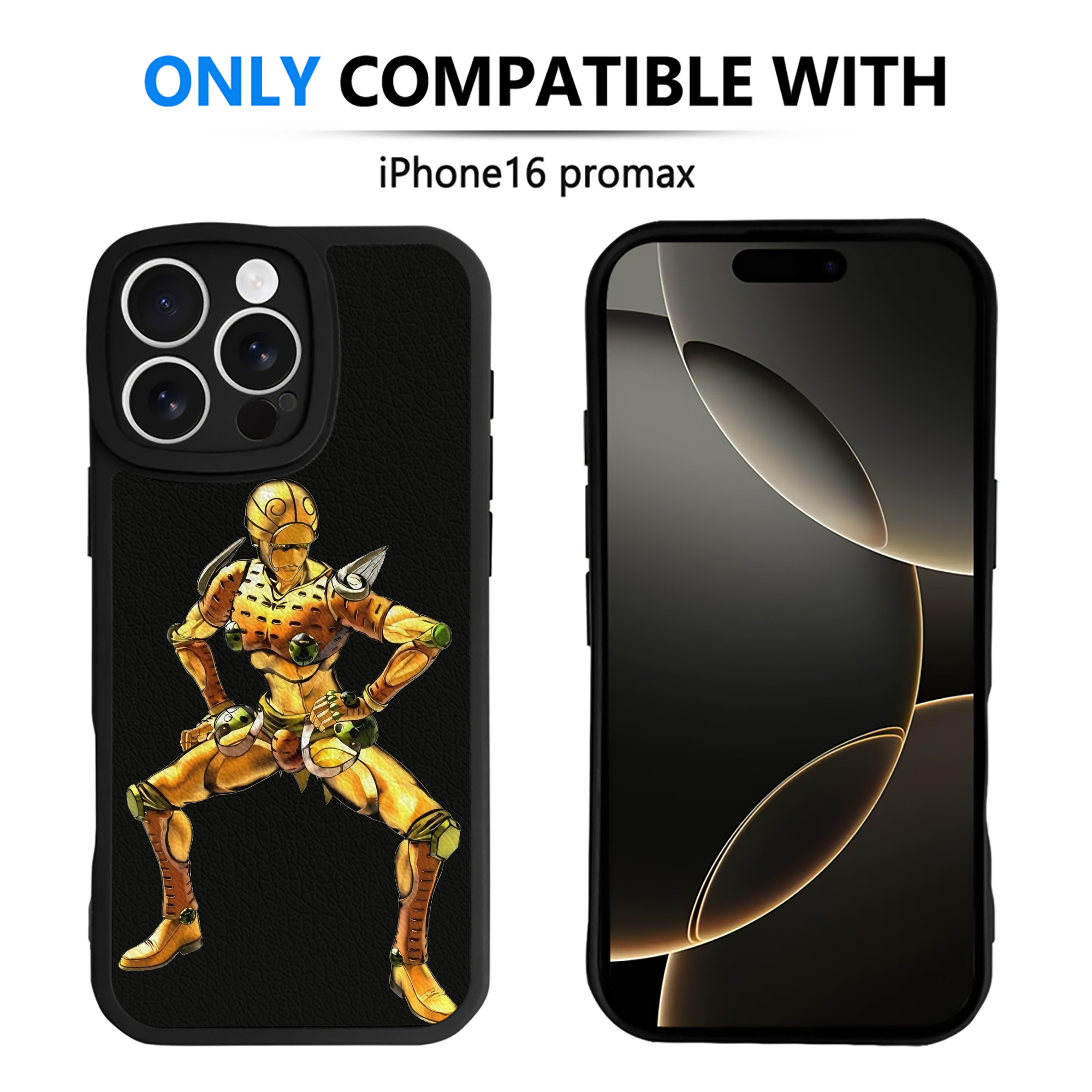 （画像用） ジョジョの奇妙な冒険 ジョルノ?ジョバァーナ JoJo's Bizarre Adventure Giorno Giovanna 【iPhone 16シリーズ対応】シリコンスマホケース（レザー調） 材質：シリコン